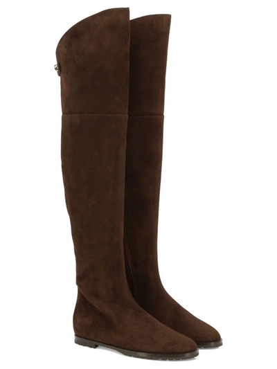 Shop Skorpios "stefania" Boots In Brown