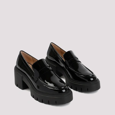 Shop Stuart Weitzman Soho Loafer Shoes In Black