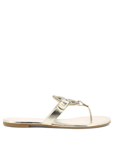 Shop Tory Burch "miller Pave" Sandals In Gold