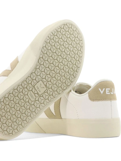 Shop Veja "campo" Sneakers In White