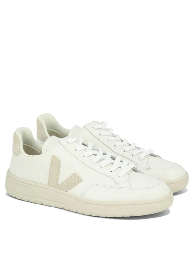 Shop Veja "v-12" Sneakers In White