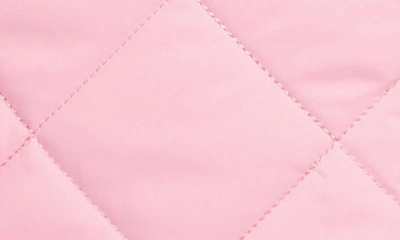 Shop Tipsy Elves Powder Pink Faux Fur Trim Waterproof Quilted Ski Jacket