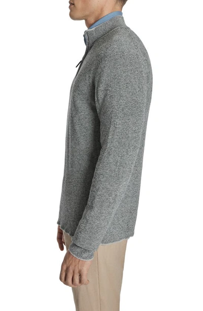Jack Victor Daulac Quarter Zip Pullover In Charcoal