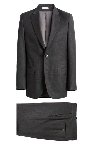 Shop Peter Millar Tailored Fit Stretch Wool Suit In Charcoal