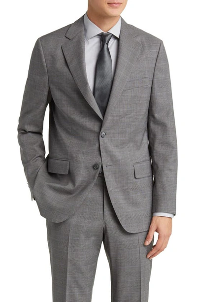 Shop Peter Millar Tailored Fit Stretch Wool Suit In Grey