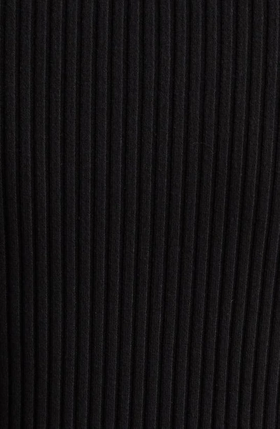 Shop Jason Wu Collection Peplum Rib Cardigan In Black