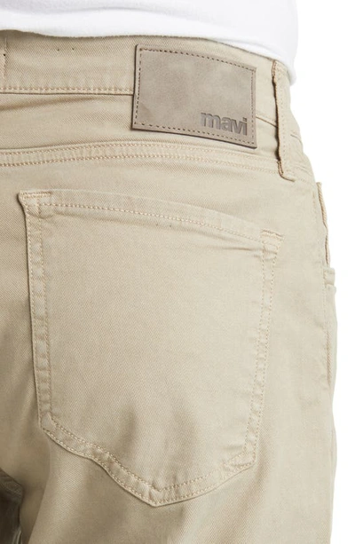 Shop Mavi Jeans Zach Straight Leg Twill Pants In Aluminum Luxe Twill
