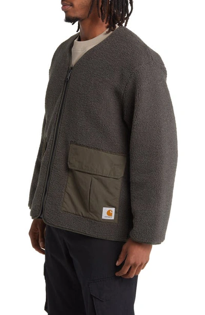 Shop Carhartt Devin Fleece Liner Jacket In Cypress