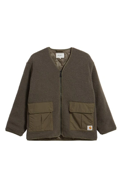 Shop Carhartt Devin Fleece Liner Jacket In Cypress