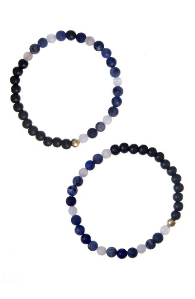 Shop The Healer’s Collection N12 Express & Communicate Set Of 2 Healer's Bracelets In Black