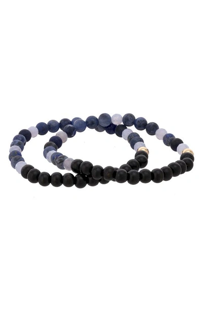 The Healer’s Collection N12 Express & Communicate Set Of 2 Healer's Bracelets In Black
