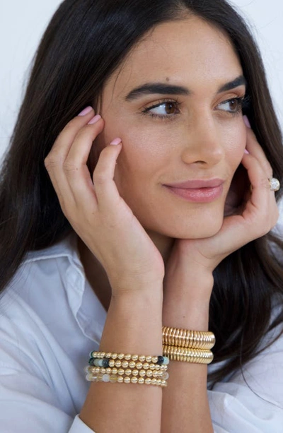 The Healer’s Collection The Healer's Collection N69 Money Max Set Of 2 Healer's Bracelets In Yellow Gold