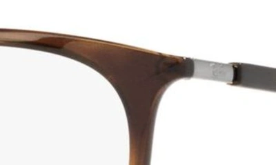 Shop Ray Ban 51mm Square Optical Glasses In Havana