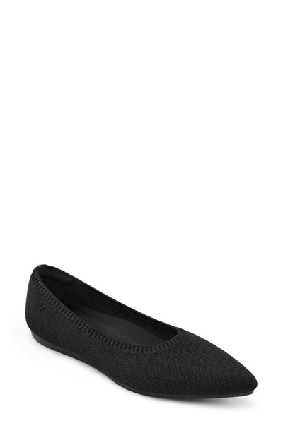 Shop Vivaia Aria 5º Pointed Toe Flat In Black