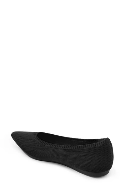 Shop Vivaia Aria 5º Pointed Toe Flat In Black
