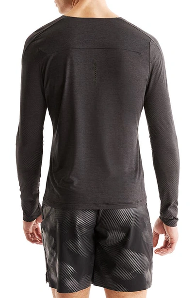 Shop On Lg-t Lumos Lg Sleeve Performance T-shirt In Black/ Ir