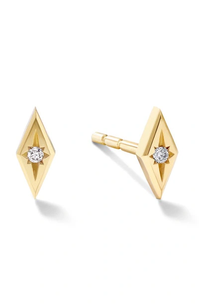 Shop Cast The Atomic Stud Earrings In Gold