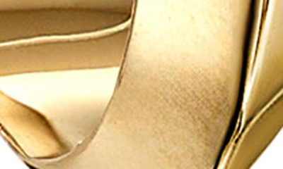 Shop Cast Demi Defiant Huggie Hoop Earrings In Gold