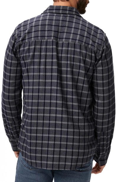 Paige Everett Plaid Flannel Button-up Shirt In Rocky Grove