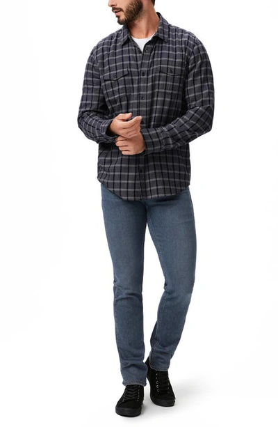 Paige Everett Plaid Flannel Button-up Shirt In Rocky Grove