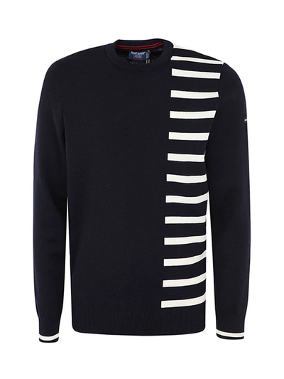 Shop Saint James Embrun Half Striped Pull Clothing In Multicolour