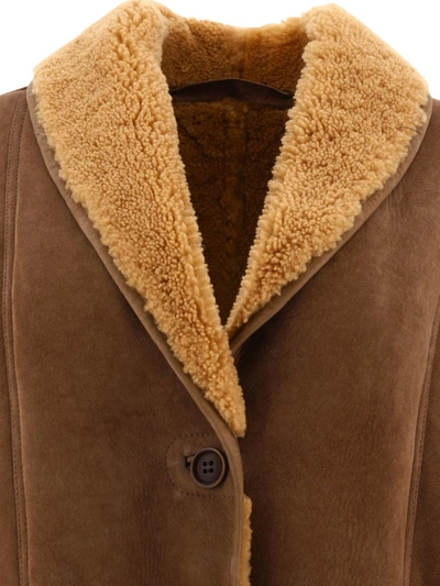 Shop Salvatore Santoro Jacket With Shearling Inserts In Brown