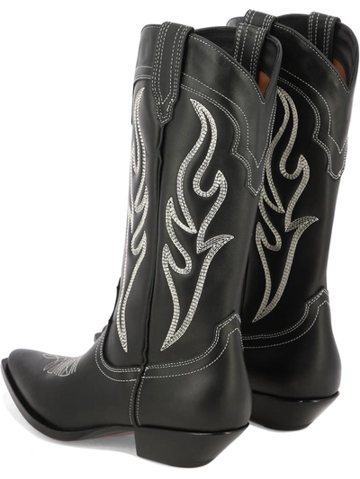Shop Sonora "santa Fè" Cowboy Boots In Black