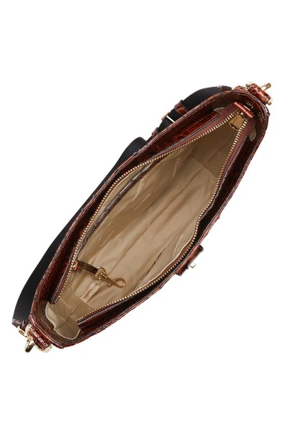 Brahmin Leia Pomegranate Melbourne Crossbody In Pecan