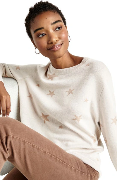 Shop Splendid Natalie Star Sweater In White Sand