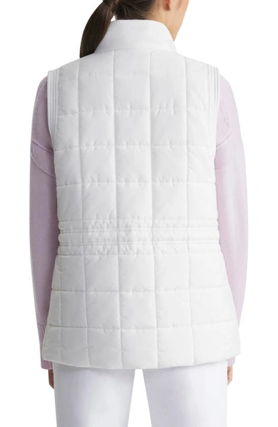 Lafayette 148 Recycled Poly Quilted Reversible Puffer Vest In White