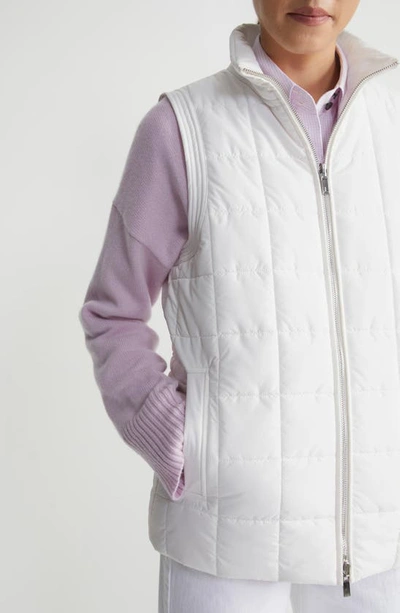 Shop Lafayette 148 Reversible Quilted Vest In White