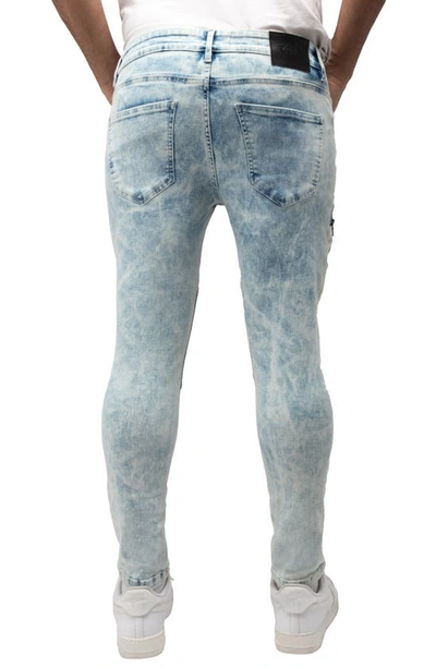 X-ray Xray Flex Moto Skinny Jeans In Light Wash