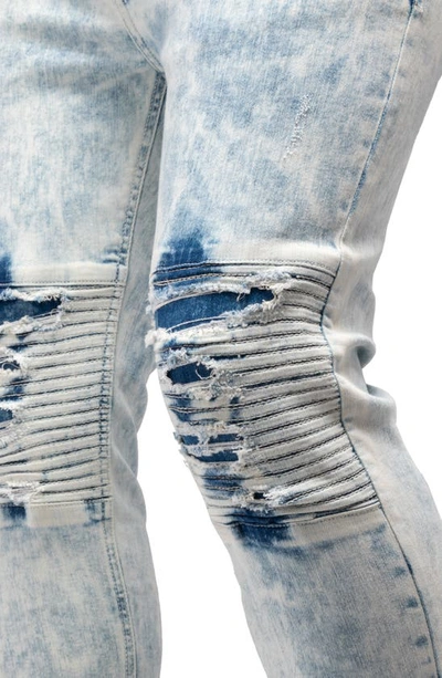 X-ray Xray Flex Moto Skinny Jeans In Light Wash