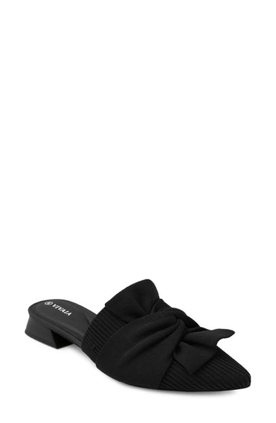 Shop Vivaia Yaffa Pointed Toe Mule In Black