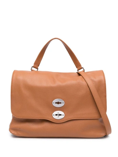 Shop Zanellato Medium 'postina' Bag In Brown