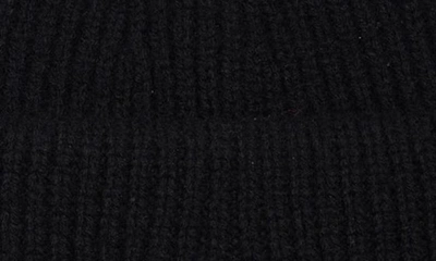 Shop Acne Studios Face Patch Rib Wool Beanie In Black