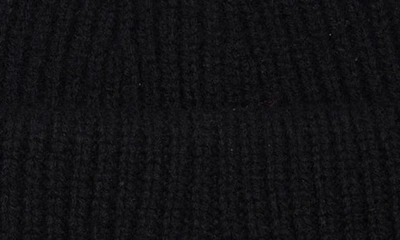 Acne Studios Pansy Face Patch Rib Wool Beanie In Black
