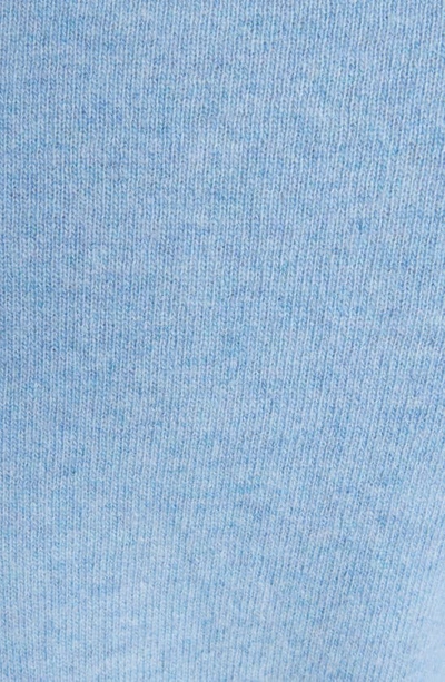 Shop Acne Studios Keva Face Patch Wool Cardigan In Steel Blue Melange