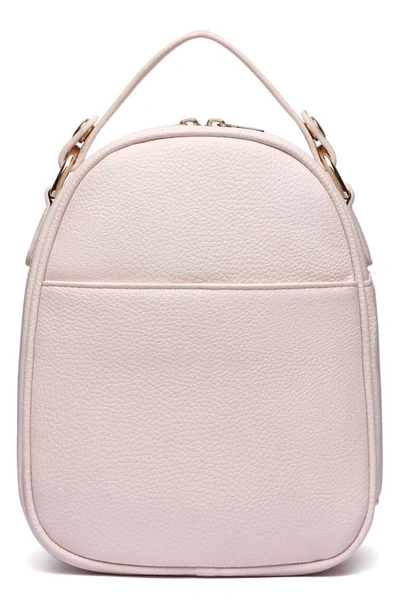 Shop Luli Bebe Luli Bebé Monaco Faux Leather Snack Bag In Pastel Pink