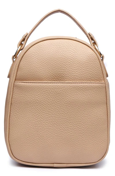 Shop Luli Bebe Monaco Faux Leather Snack Bag In Latte Brown