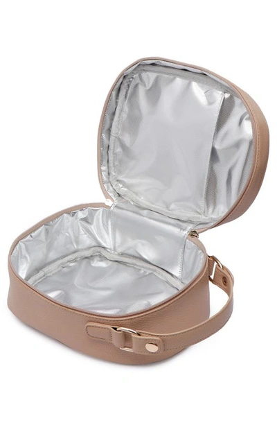 Luli Bebe Monaco Faux Leather Snack Bag In Latte Brown