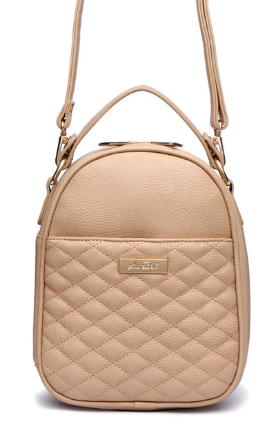 Luli Bebe Monaco Faux Leather Snack Bag In Latte Brown