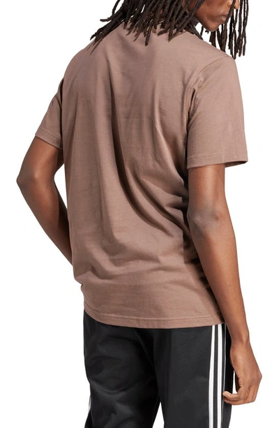 Shop Adidas Originals Essential Solid T-shirt In Earth Strata