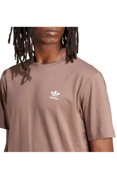 Shop Adidas Originals Essential Solid T-shirt In Earth Strata