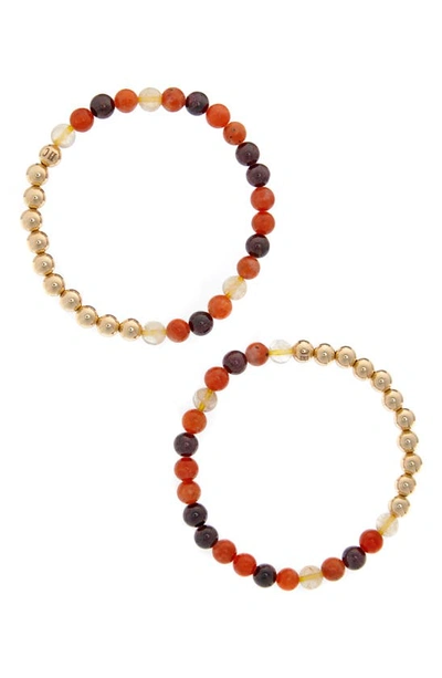 Shop The Healer’s Collection N33 After Dark/intimacy Set Of 2 Healer's Bracelets In Yellow Gold