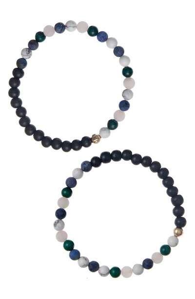 Shop The Healer’s Collection N91 Mental Focus Set Of 2 Healer's Bracelets In Black