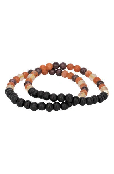 The Healer’s Collection N33 After Dark/intimacy Set Of 2 Healer's Bracelets In Black