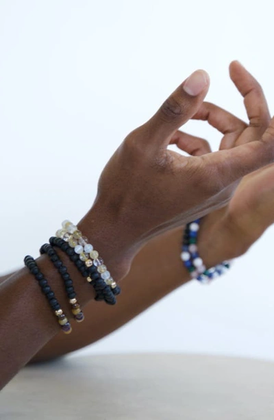 The Healer’s Collection N91 Mental Focus Set Of 2 Healer's Bracelets In Black