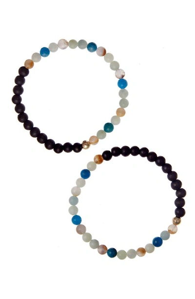 Shop The Healer’s Collection N13 Boss/confidence Set Of 2 Healer's Bracelets In Black