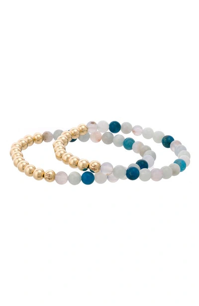 Shop The Healer’s Collection N13 Boss/confidence Set Of 2 Healer's Bracelets In Yellow Gold